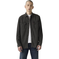 Levi's Ανδρικό Πουκάμισο Βαμβακερό Καρό Μακρυμάνικο Κανονική Γραμμή Μαύρο 195730216
