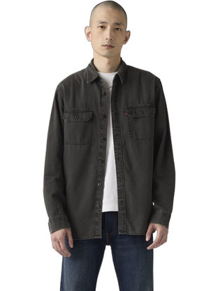 Levi's Ανδρικό Πουκάμισο Βαμβακερό Καρό Μακρυμάνικο Κανονική Γραμμή Μαύρο 19573-0216