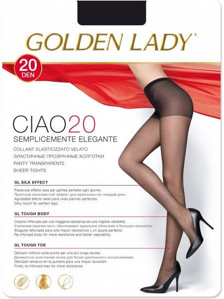 Golden Lady Καλσόν 20 Den Off Μαύρο 36OFS
