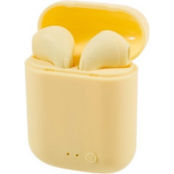 i7mini-2 Mini Macaron Ακουστικά Bluetooth In Ear Ανθεκτικά στο Νερό Yellow