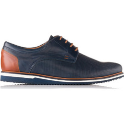 Northway Ανδρικά Σκαρπίνια Derby Δερμάτινα Navy Μπλε 447PL