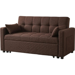 Possina Oakland Διθέσιος Καναπές Κρεβάτι Καφέ 140x100x82cm