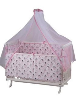 Stewe Home Fairy Σετ Κούνιας Pink 7τμχ
