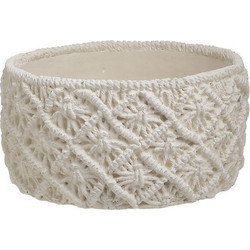Inart Κασπώ Τσιμεντένιο Εκρού 20x10cm 3-70-259-0056