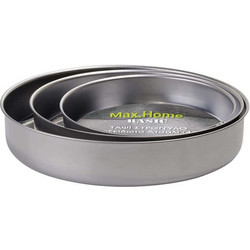 Max Home Σετ Ταψιά από Ανοξείδωτο Ατσάλι 3τμχ AA00100S3