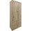 Klikareto Δίφυλλη Ντουλάπα Ρούχων Real Sonoma 80x42x180cm 001-00587