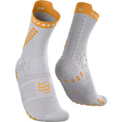 Compressport V4.0 Trail Ανδρικές Κάλτσες Ψηλές με Σχέδια Γκρι XU00048B-1075