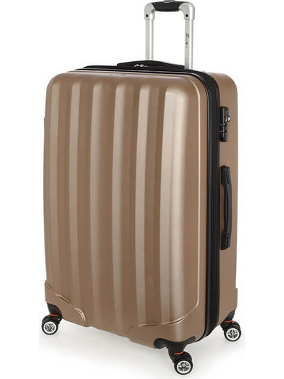 Stelxis ST505 Βαλίτσα Μεγάλη 75x48x31cm με 4 Ρόδες Χρυσή