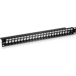Trendnet TC-KP24S Patch Panel Keystone Rack 1U 19" 24 Θυρών Cat.6 Shielded