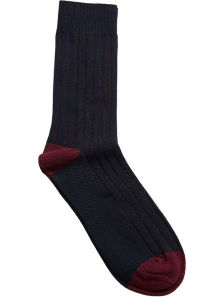 Funky Buddha Ανδρικές Κάλτσες Ψηλές με Σχέδια Navy Μπλε FBM014-380-10
