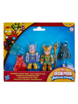 Hasbro Marvel Iron Man & His Awesome Friends Hammer & Havoc Pack Σετ Φιγούρες Δράσης για 3+ Ετών