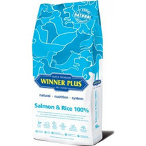 Winner Plus Natural Nutrition System 100% with Salmon & Rice 12kg