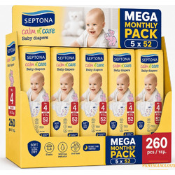 Septona Calm N' Care Monthly Pack Πάνες No4 8-13kg 260τμχ