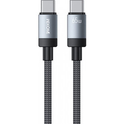 WK WDC-98 Braided USB-C to USB-C 65W 1m Black
