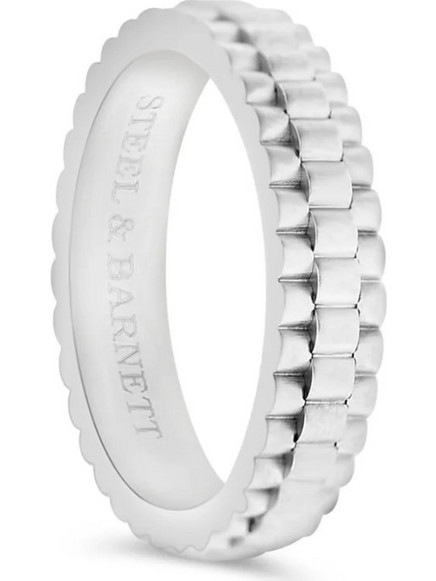 Steel & Barnett Nova Watch Ανδρικό Δαχτυλίδι Βεράκι από Ατσάλι Ασημί SBN004