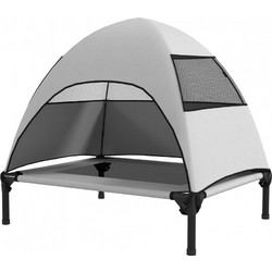 PawHut Υπερυψωμένο Κρεβάτι Σκύλου Γκρι 76x61cm D04-303V00LG