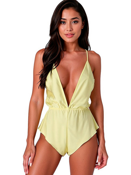 Passion SENSIE Sexy Κορμάκι Brazil Κίτρινο D-244618