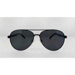 Enzo FC016 C1 Γυαλιά Ηλίου Aviator Μεταλλικά Μαύρα με Μαύρο Φακό