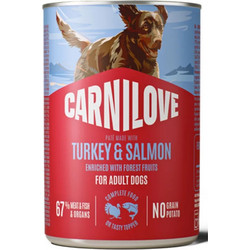 Carnilove Adult Pate Grain Free with Turkey & Salmon 400gr