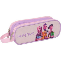 Safta K-Pop Demon Hunters Huntrix Κασετίνα Βαρελάκι με 2 Θήκες Λιλά 842667512