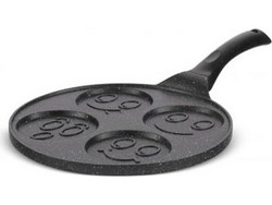 Edenberg Smile Face Τηγάνι Pancakes Αλουμινίου Αντικολλητικό Κεραμική Επίστρωση 27cm EB-7614