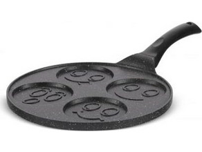 Edenberg Smile Face Τηγάνι Pancakes Αλουμινίου Αντικολλητικό Κεραμική Επίστρωση 27cm EB-7614
