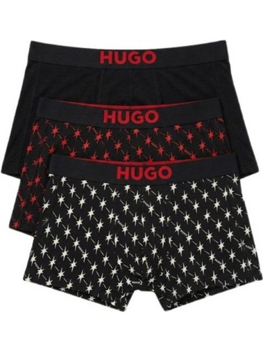 Hugo Boss Ανδρικά Μποξεράκια Σετ 3Pack Μαύρα 50549140-001