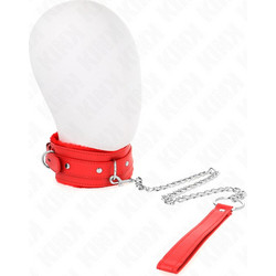 Kink Collar With Leash Περιλαίμιο Κόκκινο