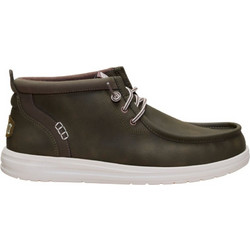 Hey Dude Wally Mid Ανδρικά Μποτάκια Suede Χακί 42051-3DK