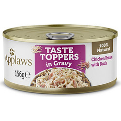 Applaws Taste Toppers Adult with Chicken Breast & Duck in Gravy 156gr