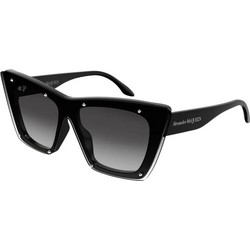 Alexander McQueen AM0361S 001 Γυναικεία Γυαλιά Ηλίου Πεταλούδα Κοκάλινα Μαύρα με Μαύρο Φακό