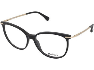 Max Mara MM5050 001 Γυναικείος Σκελετός Γυαλιών Οράσεως Κοκάλινος Μεταλλικός Χρυσός Μαύρος