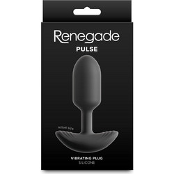 Chisa Novelties Renegade Pulse Πρωκτική Σφήνα με Δόνηση Μαύρη