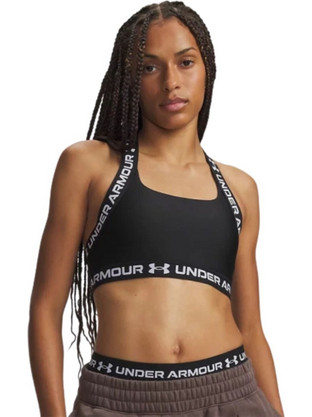 Under Armour HeatGear Αθλητικό Μπουστάκι με Μέτρια Στήριξη Μαύρο 6015178-008