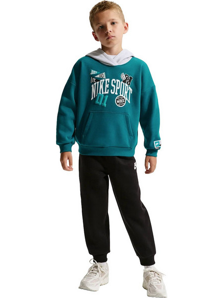 Nike Παιδικό Σετ Φόρμας Βεραμάν Λευκό Μαύρο 86P214-023