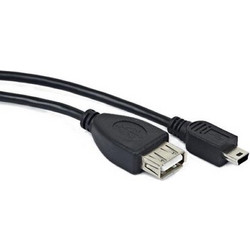 Cablexpert A-OTG-AFBM-002 Καλώδιο USB-B Mini Male 2.0 to USB-A Female 0.15m Black