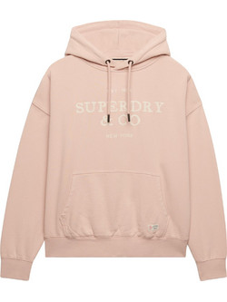 Superdry Γυναικείο Αθλητικό Φούτερ με Κουκούλα Ροζ W2012575A-7UJ