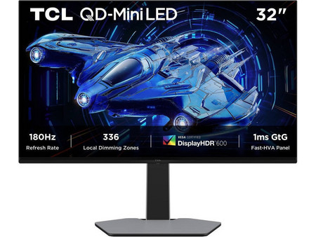 TCL 32G64 QD-Mini LED VA HDR Gaming Monitor 31.5" 2560x1440 (QHD 2Κ) 180Hz 1ms