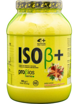 4+ Nutrition ISOβ+ Strawberry Explosion Πρωτεΐνη Ορού Γάλακτος Χωρίς Γλουτένη 900gr