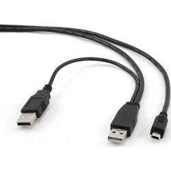 Cablexpert CCP-USB22-AM5P-3 Καλώδιο USB-A Male 2.0 to USB-A Male 0.9m Black