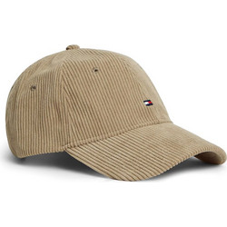 Tommy Jeans Ανδρικό Καπέλο Jockey Κοτλέ Εκρού AM0AM14530-AG3