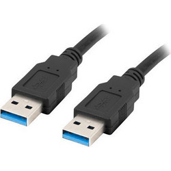Lanberg CA-USBA-30CU-0018-BK Καλώδιο USB-A Male 2.0 to USB-A Male 1.8m Black