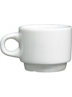 Lukanda Σετ Φλιτζάνια Πορσελάνης Λευκά 70ml 6τμχ BF-CP-070