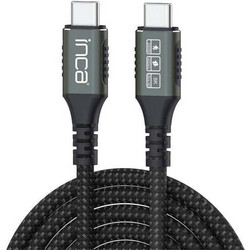 Inca ITCT-40 Braided USB-C to USB-C 240W 0.8m Black