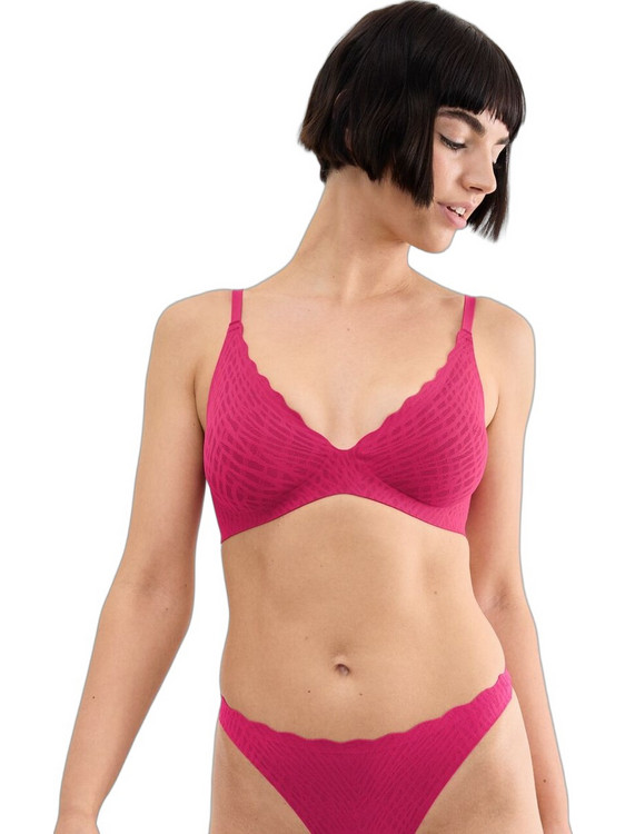 Sloggi Zero Feel Air Σουτιέν Push Up χωρίς Μπανέλα Φούξια 10226744-00NW