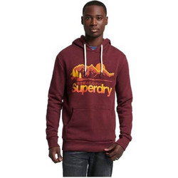 Superdry Ανδρικό Αθλητικό Φούτερ με Κουκούλα Μπορντό M2012129A-EZA