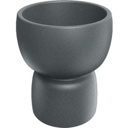 Iliadis Duala Round Tiny Κασπώ Πλαστικό Ανθρακί 46.5x55cm 864853