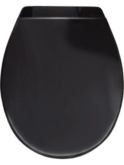 Next Καπάκι Λεκάνης Οβάλ Πλαστικό Μαύρο 46.5x36.2cm 33262-2