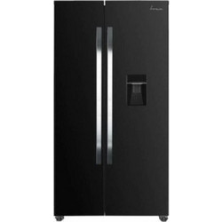 Fram FSBS-HM440NFBKWDE Ψυγείο Ντουλάπα 439lt Full No Frost Υ177xΠ90xΒ59cm Μαύρο