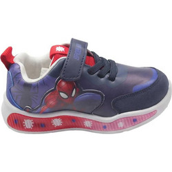 Cerda Spider-Man Παιδικά Sneakers με Φωτάκια Navy Μπλε 2300007458
